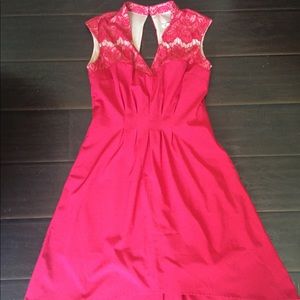 Chelsea and Violet Red High Low Dress